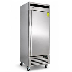 CONGELADOR CRT 200-001-013 CVC211P | Congelador Vertical | 21 Pies Cúbicos | 1 Puerta Sólida | Acero Inoxidable | Cocina Industrial Carnicería Restaurante