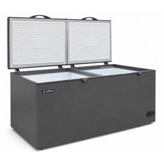CONGELADOR ICEHAUS CTC -24 – SS-G | Congelador y Refrigerador Horizontal Gris | 2 Tapas de Cofre | 24 Pies Cúbicos | Pescadería Heladería Carnicería