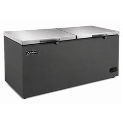 CONGELADOR ICEHAUS CTC -24 – SS-G | Congelador y Refrigerador Horizontal Gris | 2 Tapas de Cofre | 24 Pies Cúbicos | Pescadería Heladería Carnicería