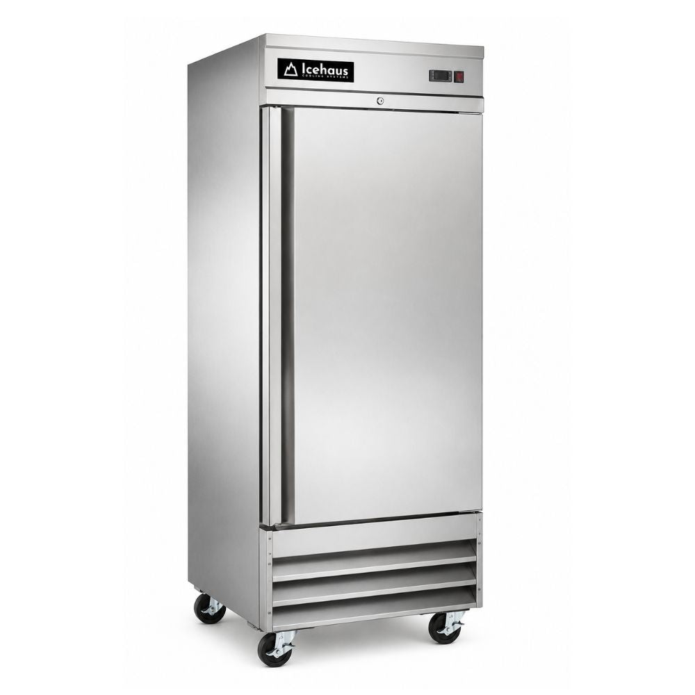 CONGELADOR ICEHAUS CV-1PS-SS-01 | Congelador Vertical | 1 Puerta Sólida | Capacidad 21 Pies Cúbicos | Temperatura: -7° ~ 0°F | Restaurante Cocina Industrial