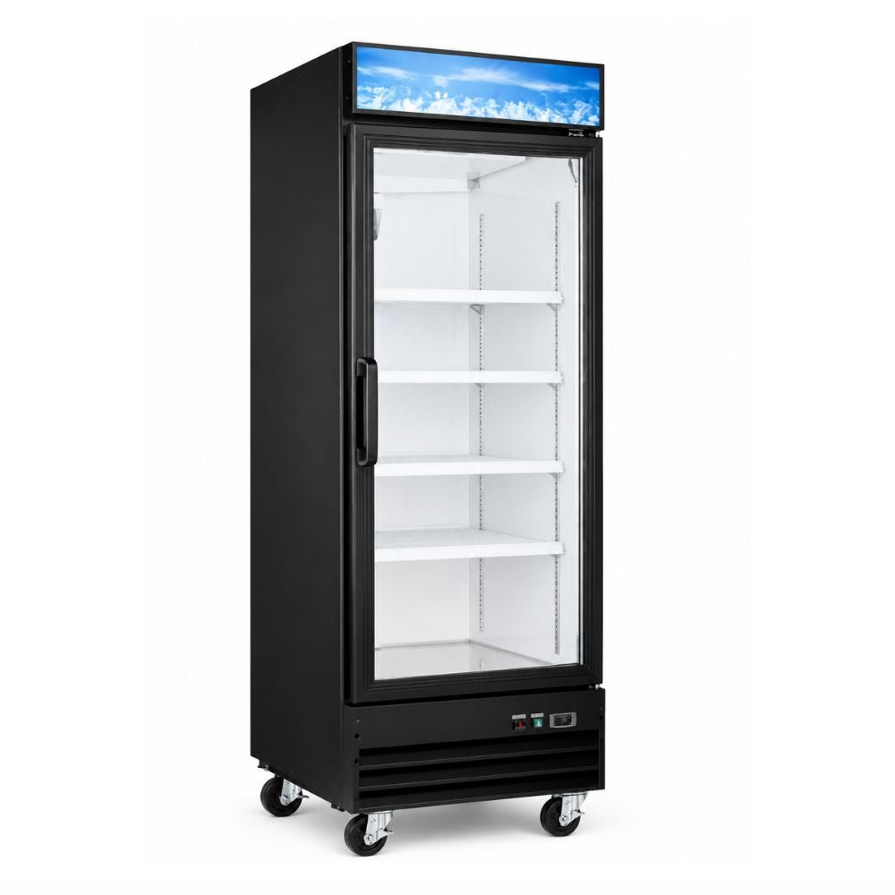 CONGELADOR INTERNATIONAL INT/CV-1PV-AI | Congelador Vertical | 23 Pies Cúbicos | 1 Puerta de Vidrio | Abarrotes Tienda Comercial
