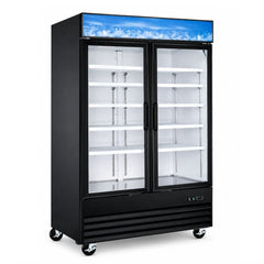 CONGELADOR INTERNATIONAL INT/CV-2PV-AI | Congelador Vertical | 36 Pies Cúbicos | 2 Puerta de Vidrio | Abarrotes Tienda Comercial