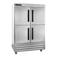 CONGELADOR CENTERLINE CLBM-49F-HS-RR | Congelador Vertical | 4 Medias Puertas Sólidas | Aluminio Anodizado | Cocina Industrial Restaurante Bar