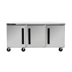 CONGELADOR CENTERLINE CLUC-72F-SD-LRR | Congelador Bajo Barra | 3 Puertas Sólidas | 18.80 Pies Cúbicos | Acero Inoxidable | Restaurante Cafetería Bar