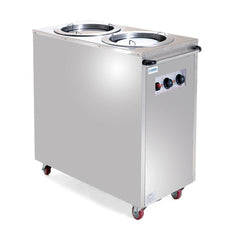 CALENTADOR ELÉCTRICO DE PLATOS DOBLE MIGSA MCP-2 | Alimentos | Eléctrico | Acero Inoxidable | Buffet Restaurante Autoservicio