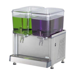 DISPENSADOR DE BEBIDAS CRATHCO CS2D16 | Dispensador de Bebidas Simplicity 2 Tanques 18 Litros / 4.75 Galones c/u | Charola Evita Escurrimientos | Acero Inoxidable | Cafetería Bistro Cine