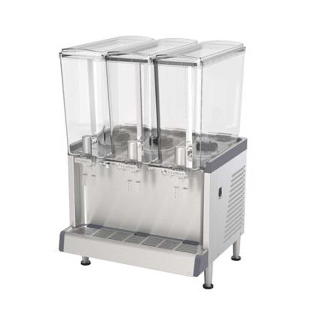 DISPENSADOR DE BEBIDAS CRATHCO CS3L16 | Dispensador de Bebidas Simplicity 3 Tanques 18 Litros / 4.75 Galones c/u | Charola Evita Escurrimientos | Acero Inoxidable | Salas de Espera Aeropuertos Restaurante