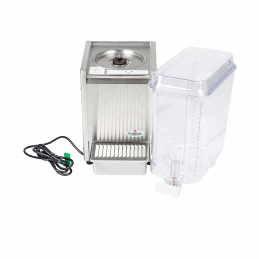 DISPENSADOR DE BEBIDAS CRATHCO D15-4 | Dispensador de Bebidas Clásico 1 Tanque 18.9 Litros / 5 Galones | Charola Evita Escurrimientos | Acero Inoxidable | Salas de Espera Aeropuertos Restaurante
