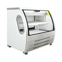 CRIOTEC VCC-120 | Vitrina Exhibidor | Cristal Curvo | 18 Pies Cúbicos | Restaurante Panadería Pastelería