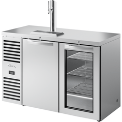 DISPENSADOR DE CERVEZA REFRIGERADOR TRUE TDR52-RISZ1-L-S-SG-1 | Dispensador de Cerveza con Refrigerador | Puerta Batientes Solidas y Vidrio | Uso Comercial Pub Barra Bar