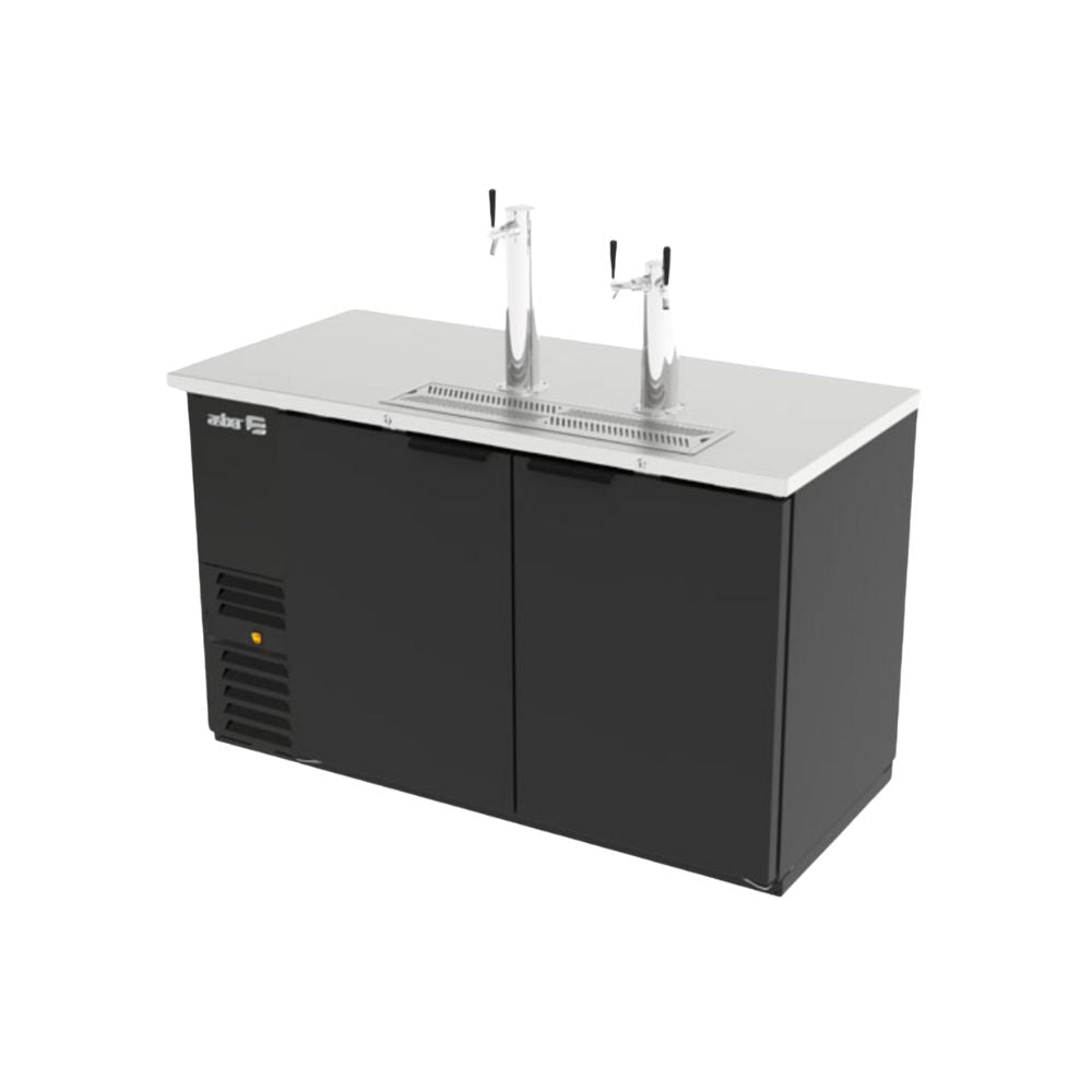 DISPENSADOR ASBER ADDC-68 HC/ S HC | Dispensador Refrigerado de Cerveza | 3 Barriles | 2 Puertas | 3 Grifos | Acero | Bares Restaurantes Pubs