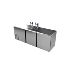 DISPENSADOR ASBER ADDC-94 HC | Dispensador Refrigerado de Cerveza | 3 Puertas | 5 Barriles | 4 Grifos | Eléctrico | Acero Inoxidable | Bares Restaurantes Celebraciones