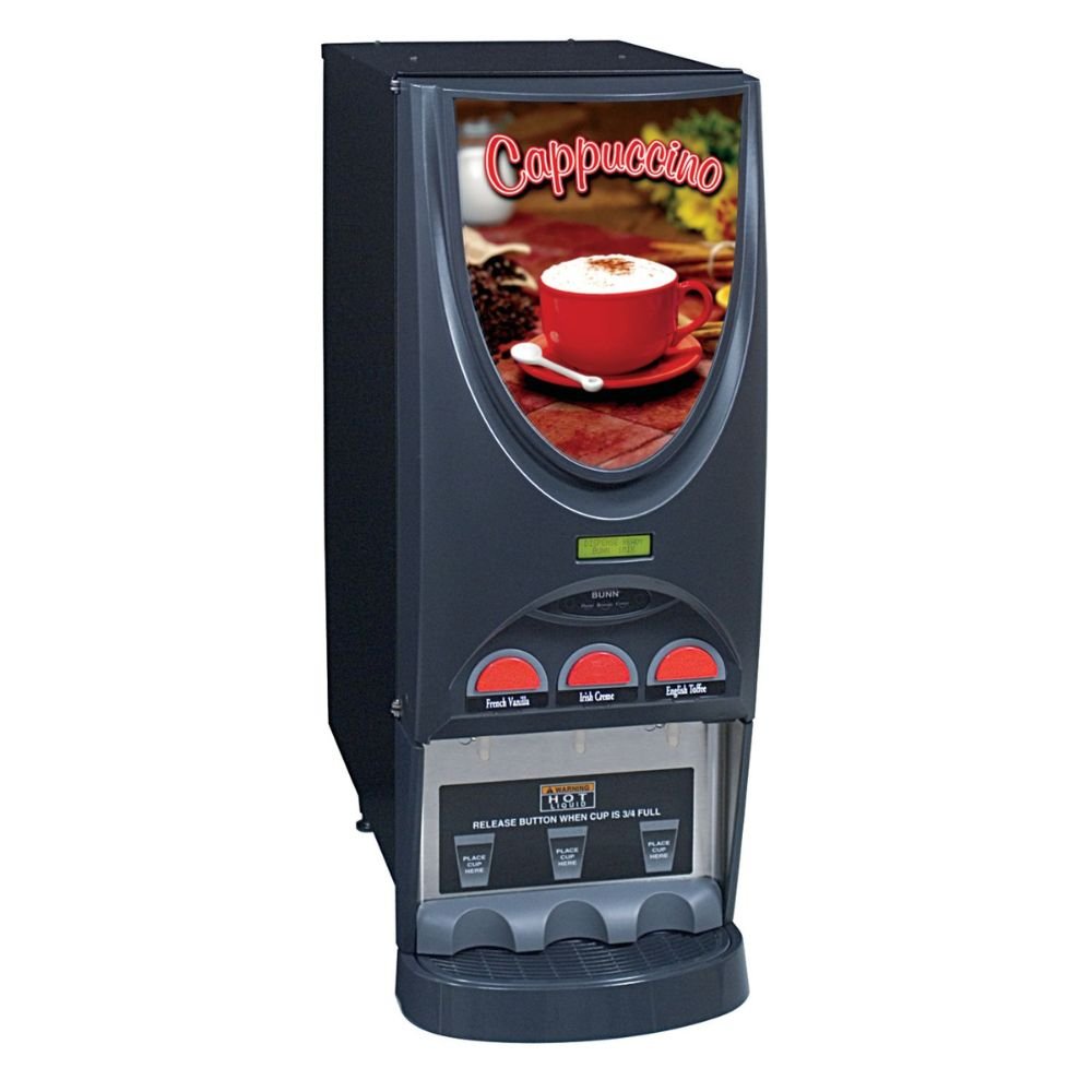 DISPENSADOR BEBIDAS CALIENTES BUNN iMIX-3 120V SS BLACK 36900.0000 | Dispensador Bebidas Calientes | 3 Tolvas | Autoservicio | Cafeterías Tienda Supermercado