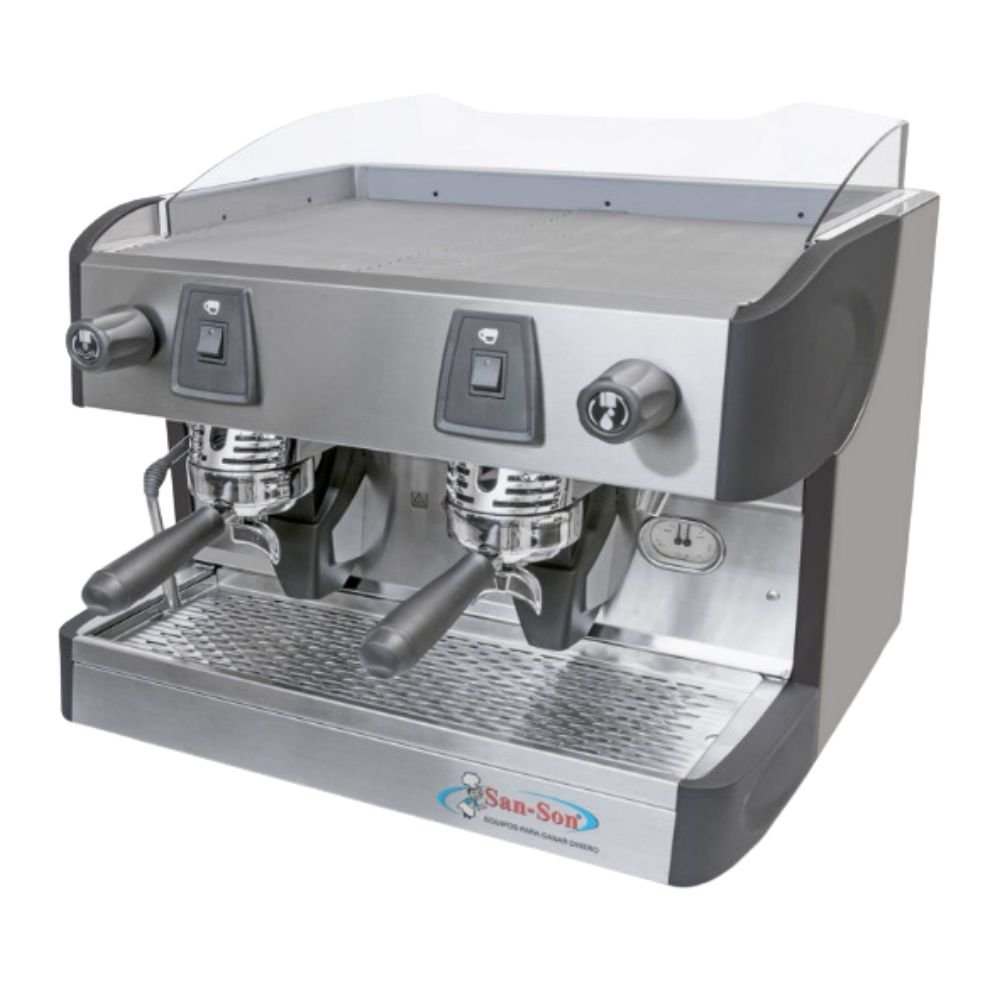 CAFETERA PROFESIONAL 2 GRUPOS SAN SON ITALBAR2C | Cafetera Italiana Semiautomática | Electrobomba | Acero Inoxidable | Caldera Latón | Cafetería Restaurante Hotel Negocio