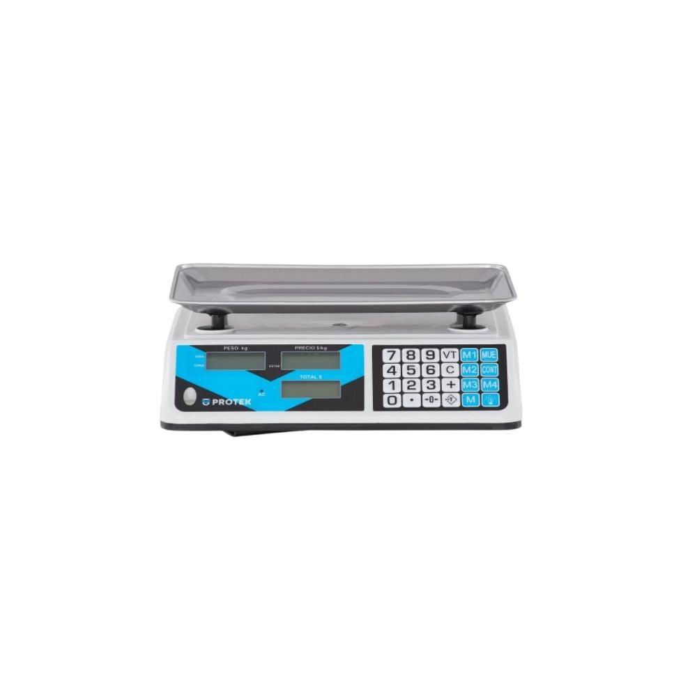 BÁSCULA PROTEK 1024998 0BPK-40P BPK-40P | Báscula Comercial Electrónica | 40 Kg | Batería Recargable | Abarrotes Supermercado Carnicería