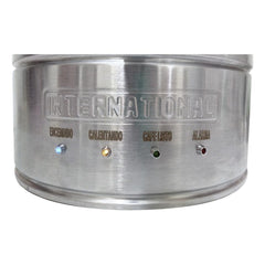 CAFETERA INTERNATIONAL SE-90 | Cafetera Percoladora Secretarial 15 Lts | 90 Tazas | Acero Inoxidable | Cafe Tipo Americano
