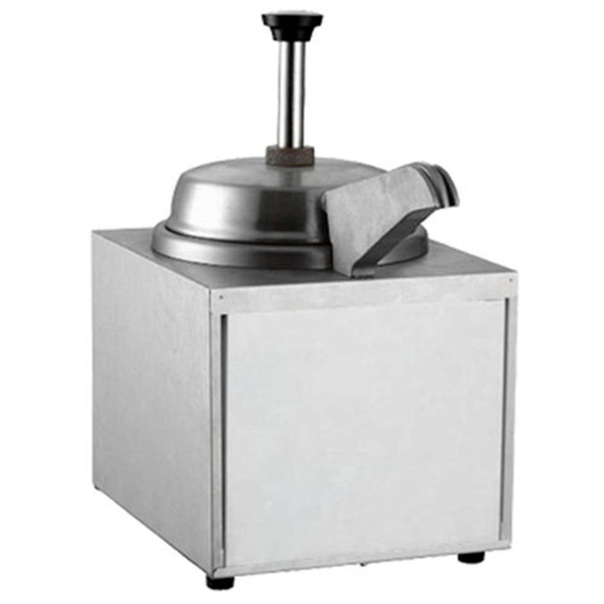 DESPACHADOR DE QUESO PARA NACHOS MIGSA LFZ-04B | Despachador de Queso para Nachos Termostato Ajustable 5 Temperaturas 4.5 Litros | Foco Piloto Indicador de Encendido | Acero Inoxidable | Cine Estadio Arena Deportiva
