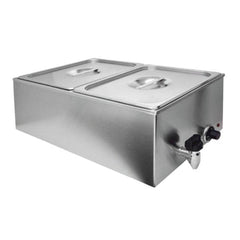 BAÑO MARIA MIGSA ZCK165AT-2 | Baño María 2 Insertos | Eléctrico | Acero Inoxidable | para Platillos Calientes Guisados
