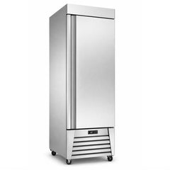CONGELADOR MIGSA UR-27F-1 | Congelador Vertical | 1 Puerta Sólida | 23 Pies Cúbicos | Acero Inoxidable | Conservacion de Alimentos