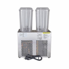 DESPACHADOR DE BEBIDAS POLAR DB-18X2 | Despachador de Bebidas Bandeja Evita Escurrimientos 2 Tanques 18 Litros c/u | Enfría Bebidas a 5°C | Acero Inoxidable | Restaurantes Cafeterías Bar