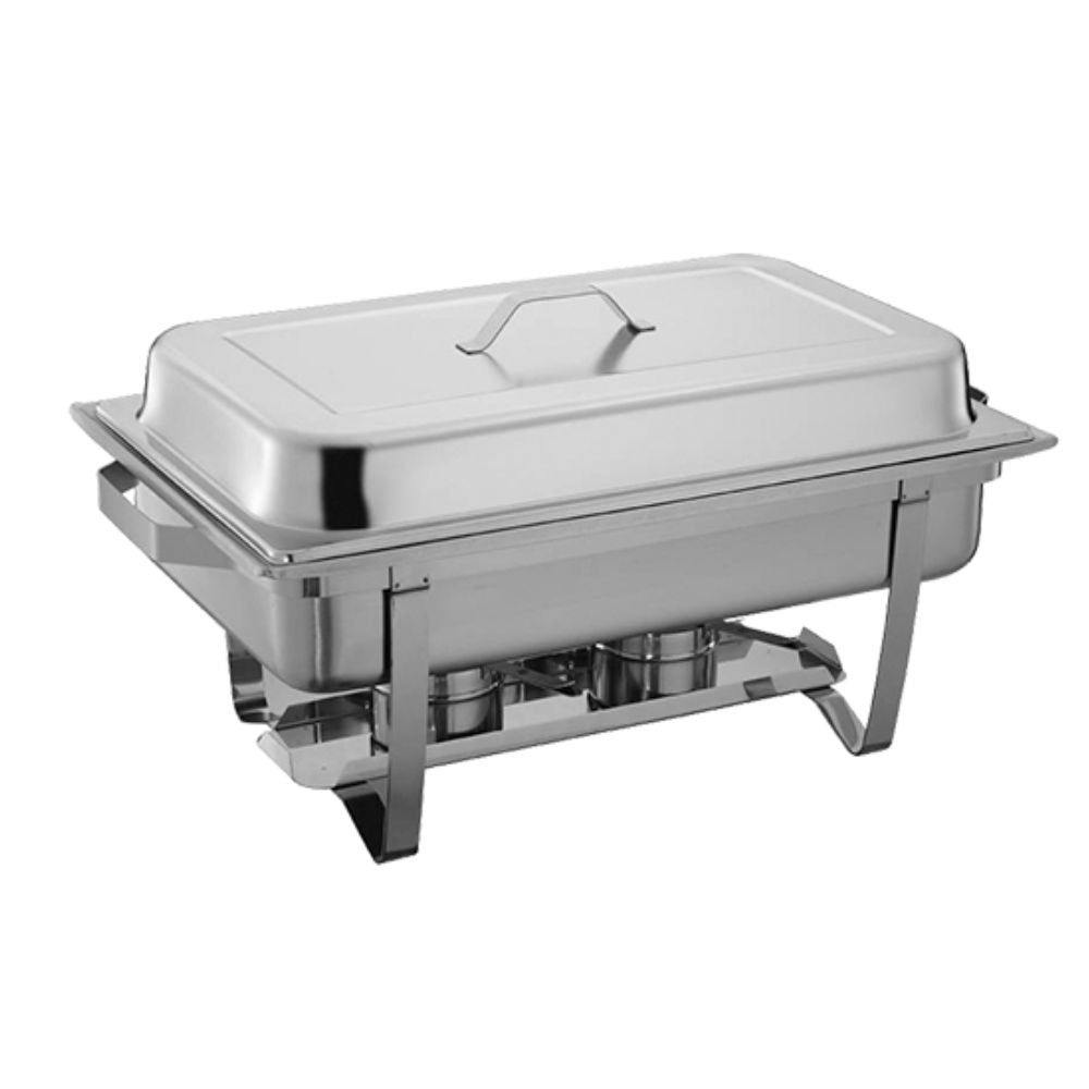CHAFER RHINO CHECRE-9 | Chafer Rectangular 9 Litros | Acero Inoxidable | para Servir Comida Caliente Buffet