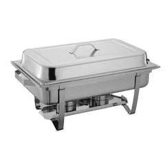 CHAFER RHINO CHECRE-9 | Chafer Rectangular 9 Litros | Acero Inoxidable | para Servir Comida Caliente Buffet