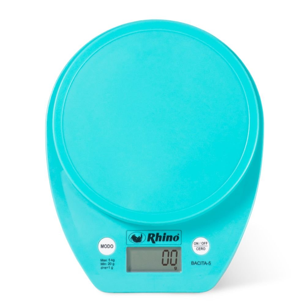 BÁSCULA RHINO BACITA-5 | Báscula de Cocina | 5 Kg | Alimentos Cocina