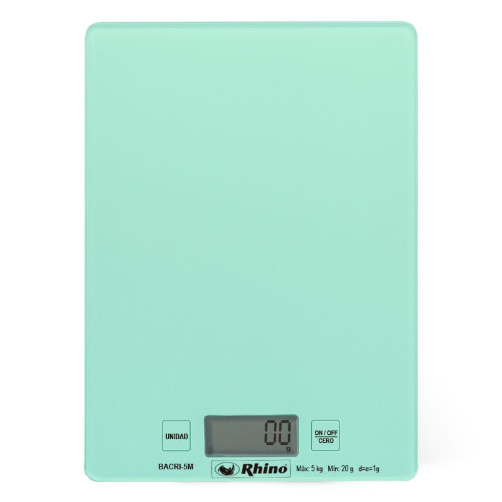 BÁSCULA RHINO BACRI-5M | Báscula de Cocina | 5 Kg | Alimentos Cocina Nutriologo