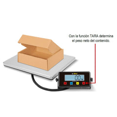 BÁSCULA RHINO BAPAQUE-100 | Báscula 100 Kg | Función TARA | Cajas Paquetes