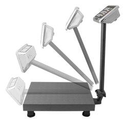 BÁSCULA PLATAFORMA RHINO BAPCA-500 | Báscula Plataforma 500 Kg | Doble Display Usuario – Cliente | Plataforma Acero al Carbono | Paquetería Almacen Bodega