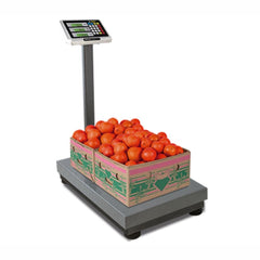 BÁSCULA PLATAFORMA RHINO BAPCA-500 | Báscula Plataforma 500 Kg | Doble Display Usuario – Cliente | Plataforma Acero al Carbono | Paquetería Almacen Bodega