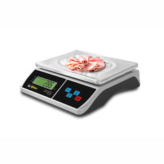BÁSCULA RHINO BAPO-10 | Báscula Porcionadora | 10 Kg | Plato de Acero Inoxidable | Abarrotes Carnicería Cremería
