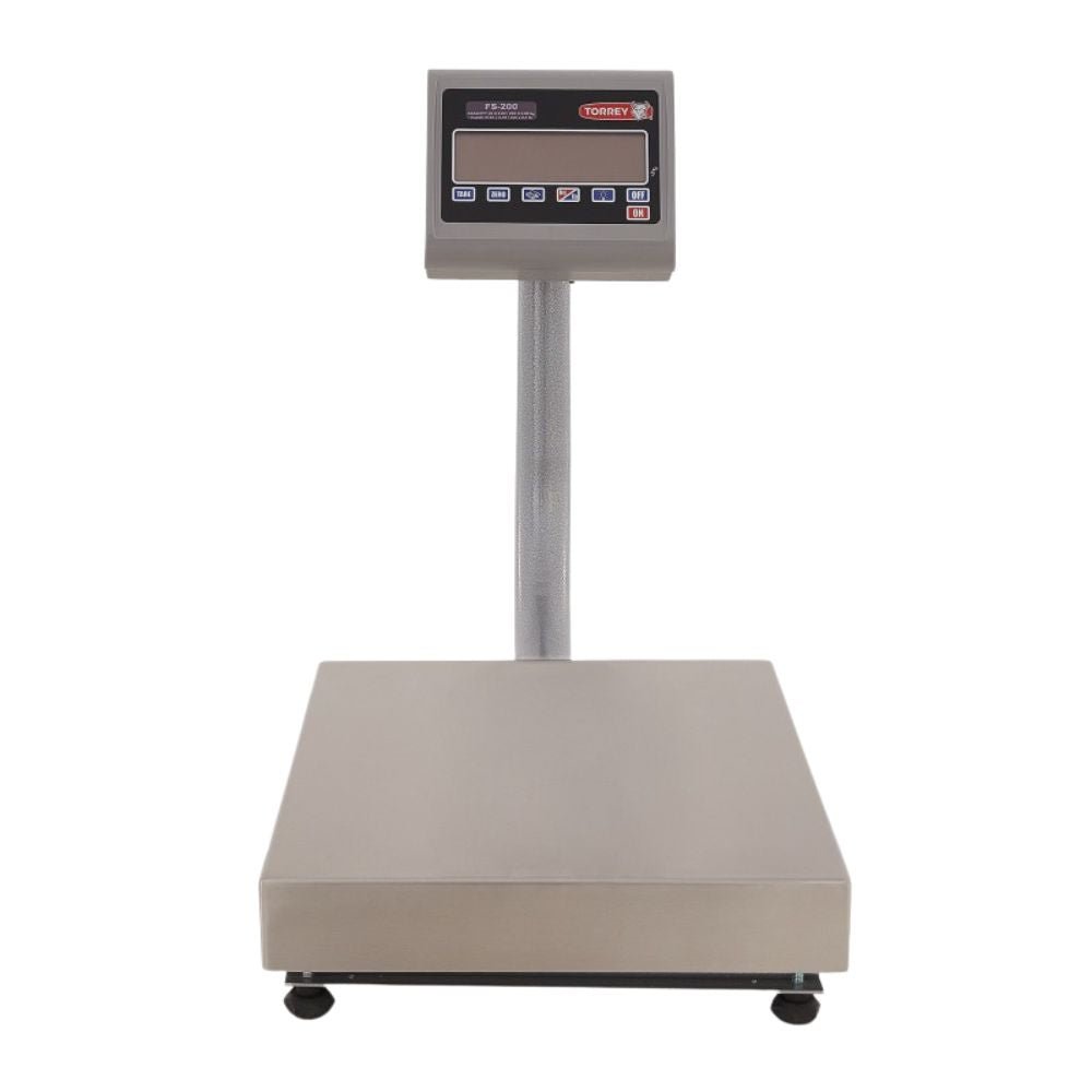 BÁSCULA RECIBO TORREY FS-200 0FS200 | Báscula Recibo 200 kg Recibo Peso Precio | Plataforma Uso Rudo | Negocios Hospitales Restaurante