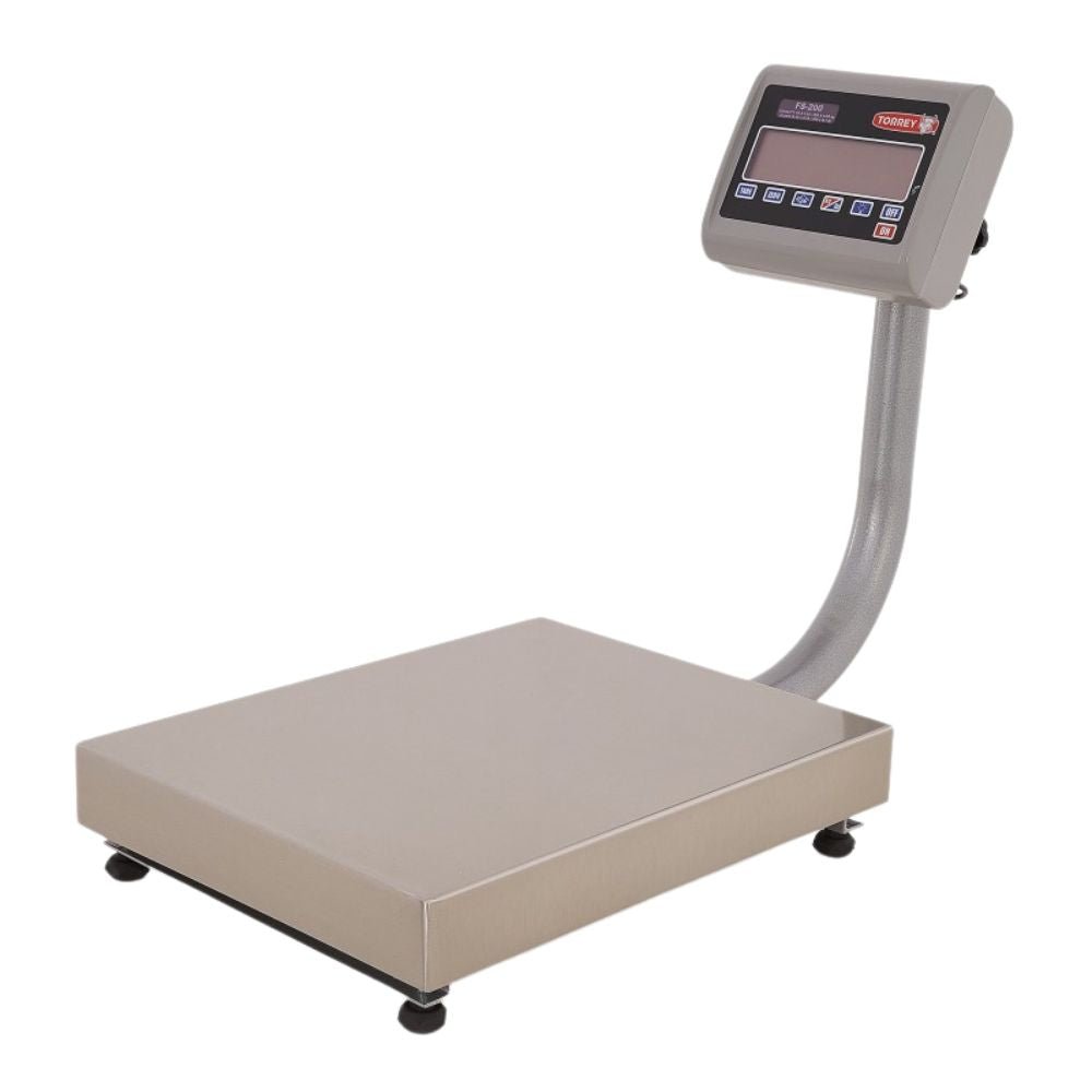 BÁSCULA RECIBO TORREY FS-200 0FS200 | Báscula Recibo 200 kg Recibo Peso Precio | Plataforma Uso Rudo | Negocios Hospitales Restaurante