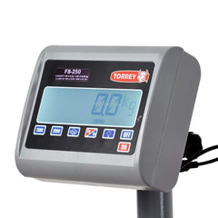 BÁSCULA RECIBO TORREY FS-250 0FS250 | Báscula Recibo 250 Kg Plataforma | Móvil | Uso Rudo | Bodegas Almacenes