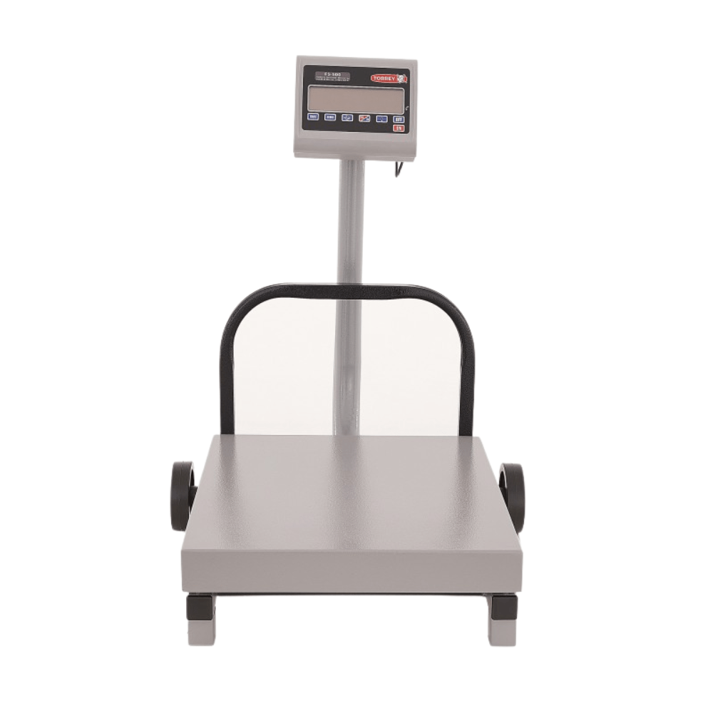 BÁSCULA RECIBO MÓVIL TORREY 0FS500 FS | Báscula Recibo Móvil 500 Kg Pantalla Iluminada | Uso Rudo | Bodegas Almacenes