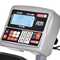 BÁSCULA RECIBO TORREY PCB-100 0PCB100 | Báscula Recibo 100 Kg Funciones de PESO-PRECIO-TOTAL | Uso Rudo | Acero | Almacenes Bodegas Comercio