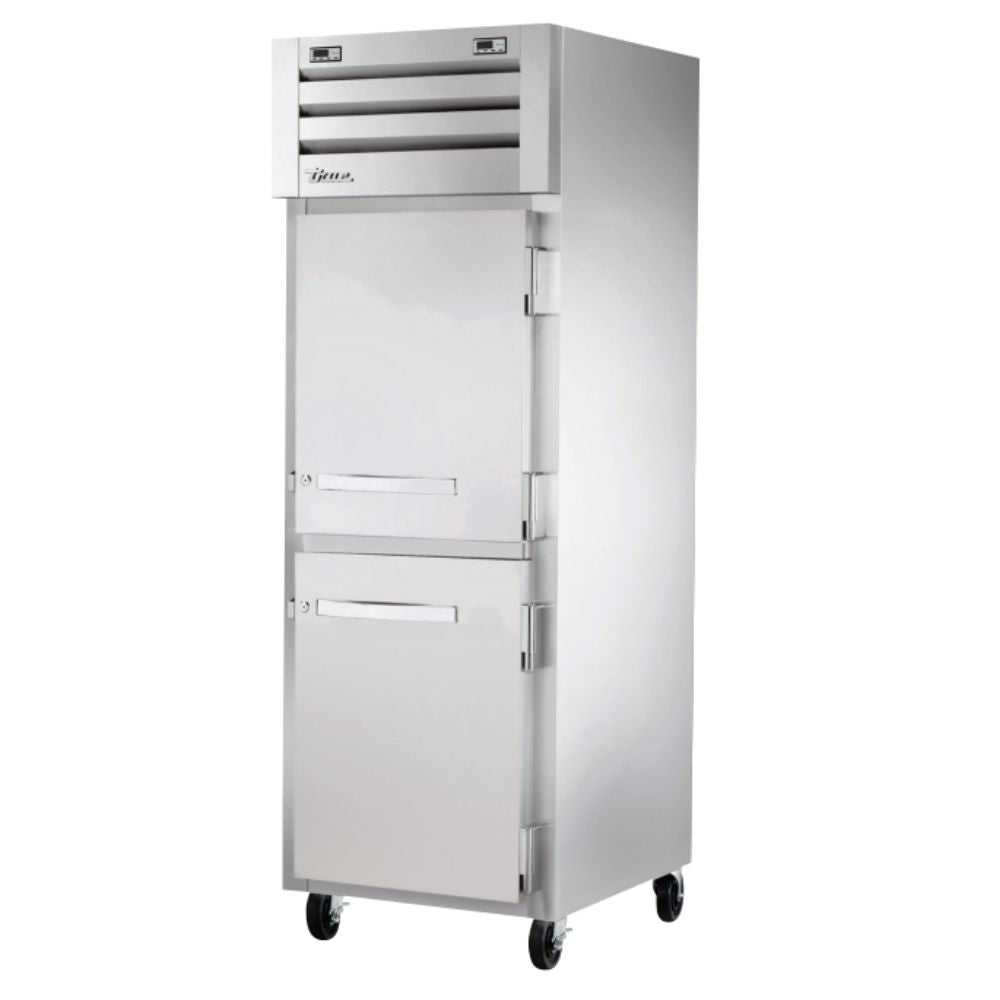 CONGELADOR REFRIGERADOR TRUE STA1DTA-2HS-HC | Congelador Refrigerador Vertical 2 Medias Puertas Solidas | Acero Inoxidable | Bistro Carnicería Restaurante