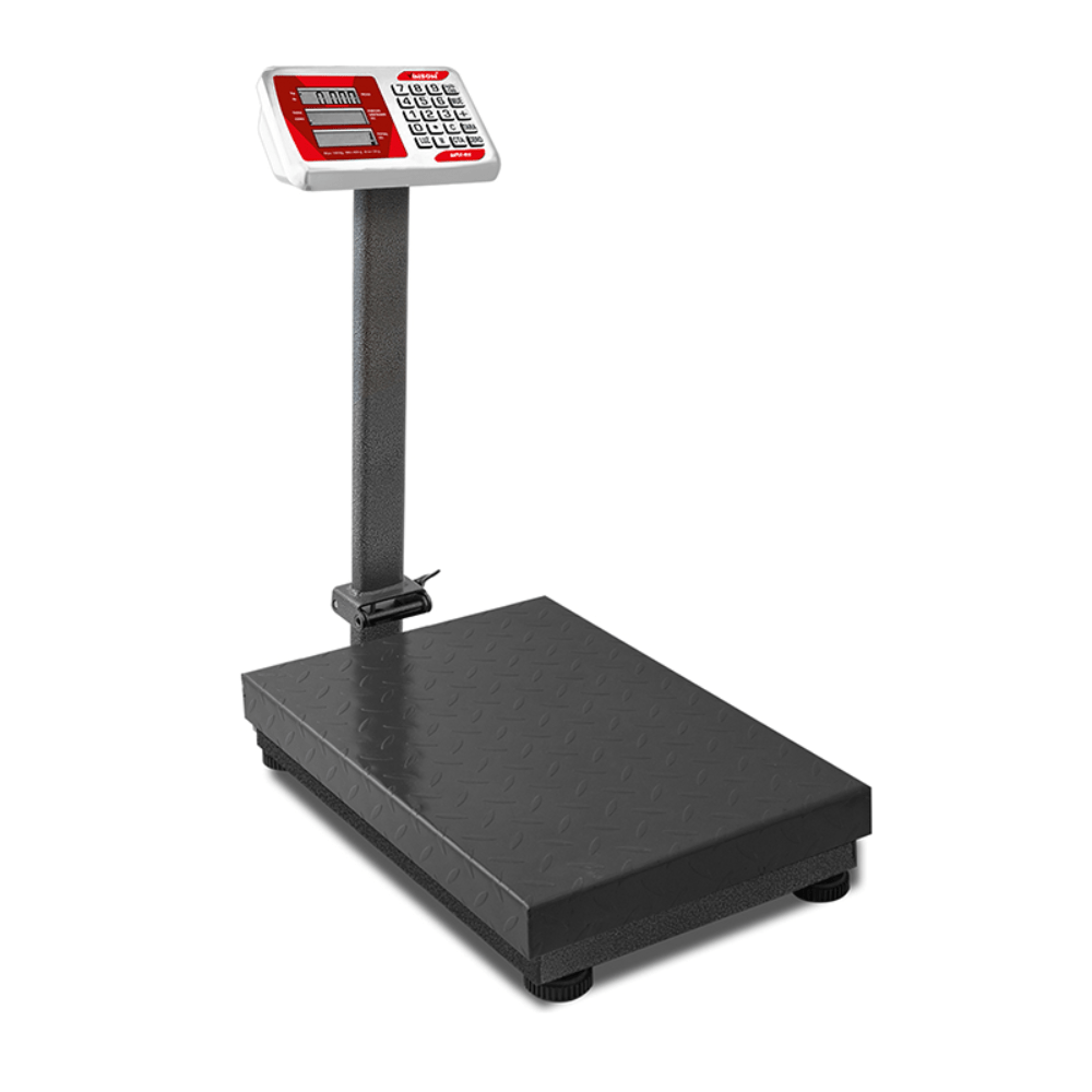 BÁSCULA PLATAFORMA RHINO BAPLE-400 | Báscula Plataforma 400 Kg | Plegable | Superficie Antiderrapante | Restaurante Hotel Almacen