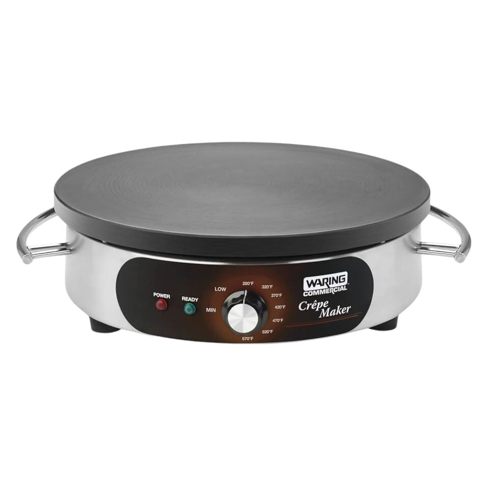 CREPERA WARING WSC160X | Crepera | Superficie 16" Pulgadas | Acero Inoxidable | Regulable | Cafetería Restaurante Cocina Industrial