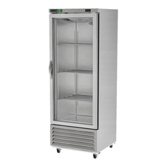 CONGELADOR ASBER ARF-17-G H HC | Congelador Vertical | 1 Puerta Cristal | 17 Pies Cubicos | 3 Parrillas | Acero Inoxidable | Restaurante Cocina Industrial