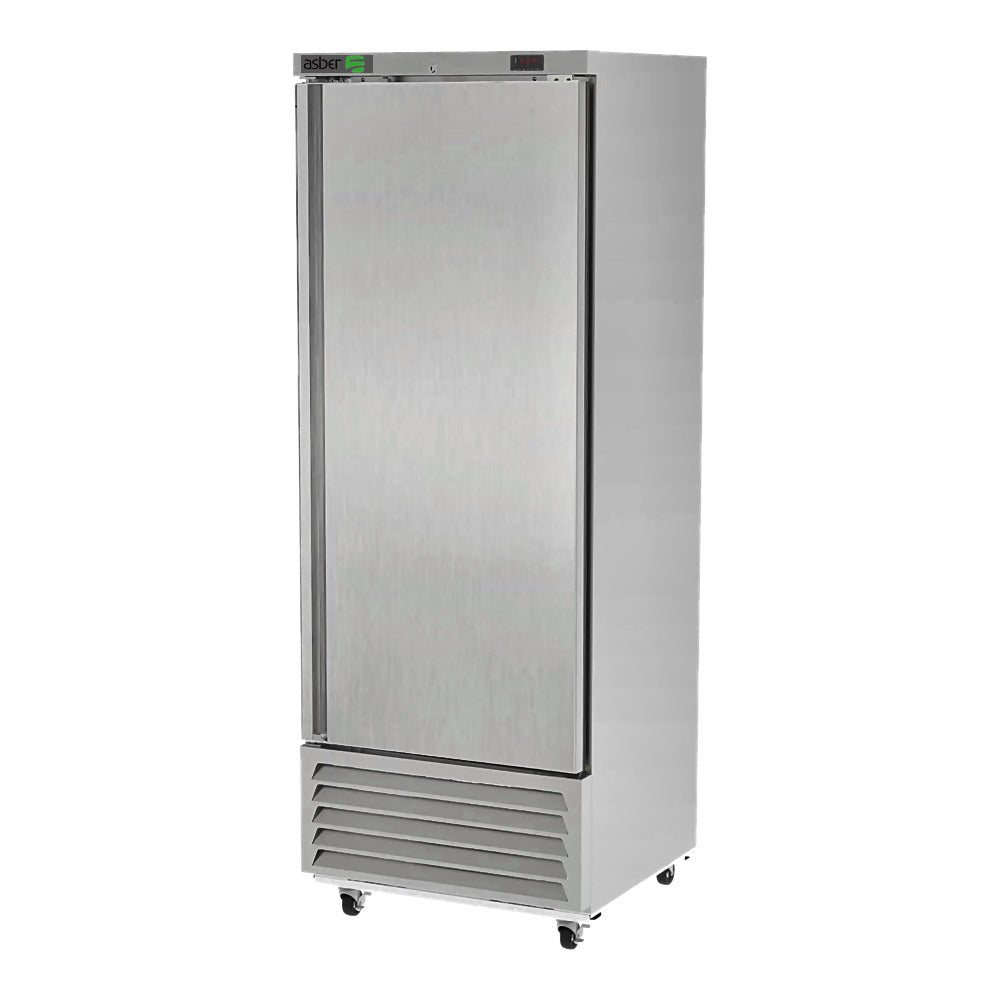 CONGELADOR ASBER ARF-17-H HC | Congelador Vertical | 1 Puerta Solida | 17 Pies Cubicos | 3 Parrillas | Acero Inoxidable | Restaurante Cocina Industrial